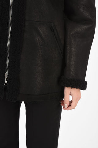 Shearling PLAZZA CURLY Reversibile Con Cappuccio