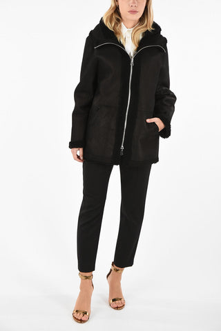 Shearling PLAZZA CURLY Reversibile Con Cappuccio