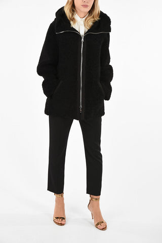 Shearling PLAZZA CURLY Reversibile Con Cappuccio
