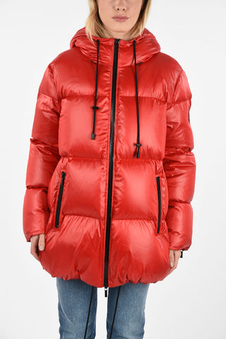 Piumino Full Zip Con Cappuccio