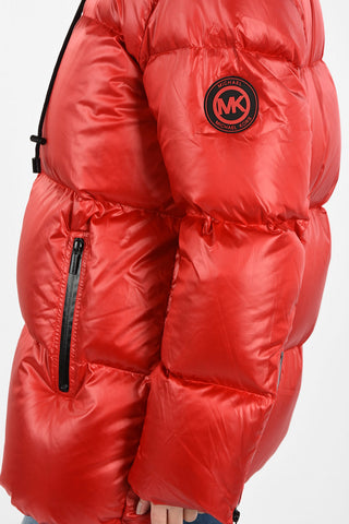 Piumino Full Zip Con Cappuccio