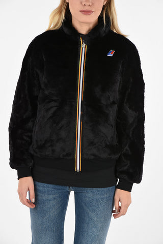 Faux Fur KATIE BEAVER PELUCHE Bomber Jacket