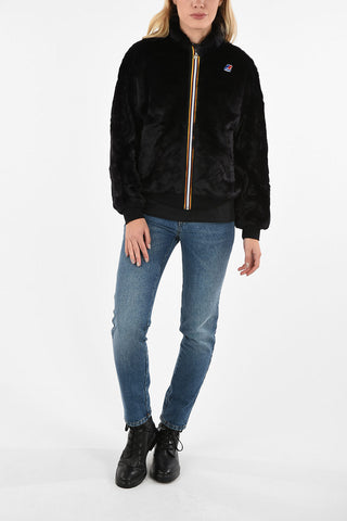 Faux Fur KATIE BEAVER PELUCHE Bomber Jacket