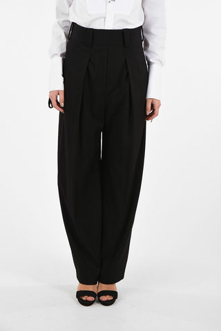 Double Pleat High Waist Pants