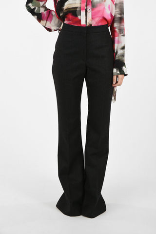 Pantalone Flare in Lana a vita Alta 