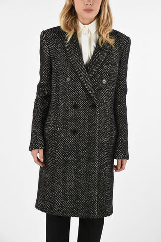 Tweed Double Breasted Coat