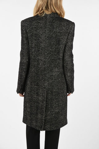 Tweed Double Breasted Coat