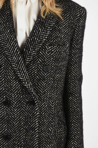 Tweed Double Breasted Coat