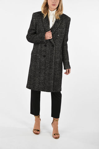Tweed Double Breasted Coat