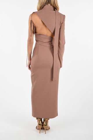 Unstructured Split-Front Dress