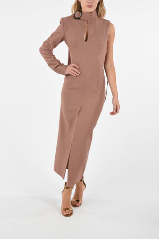Unstructured Split-Front Dress