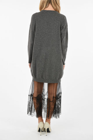 Cashmere Dress with Petticoat