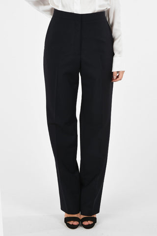 Mohair and Wool High waist Palazzo Pants