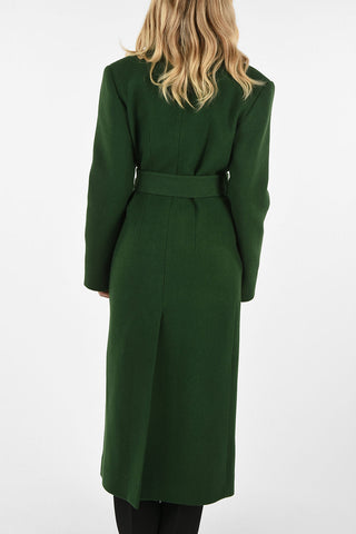 Peak Lapel Coat With Belt