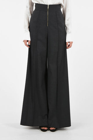 MM1 Single Pleat High Waist Flared Pants
