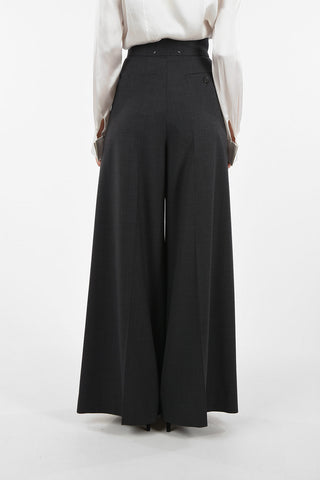 MM1 Single Pleat High Waist Flared Pants