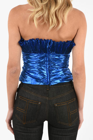 Pleated Bustier Top