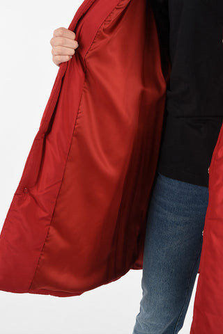 Padded jacket with Knit Sleeves