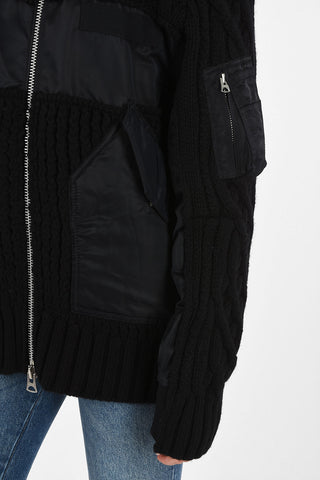 Wool Utility Jacket with Hood