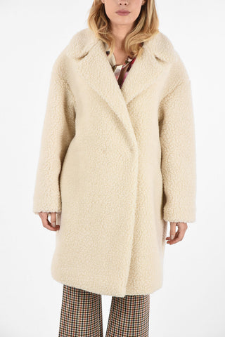 2-buttons Wrap-around Coat