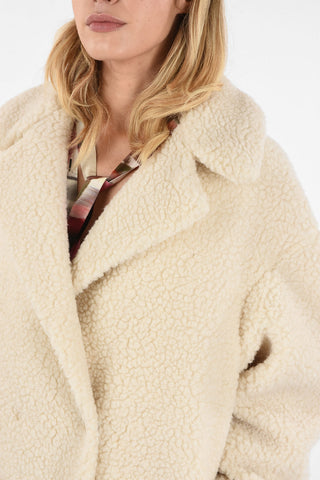 2-buttons Wrap-around Coat