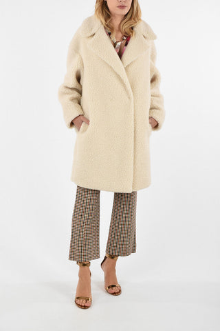 2-buttons Wrap-around Coat