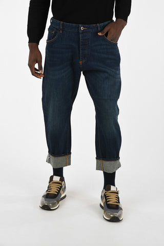 ARMANI JEANS 20cm Stretch Denim J04 Loose Fit Jeans