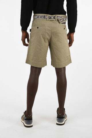 Side Pocket P-TOSHI-SHORT Shorts with Belt