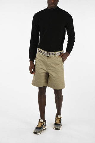 Side Pocket P-TOSHI-SHORT Shorts with Belt