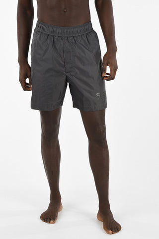 EMPORIO Drawstring Waist Boxer Beachwear With Logo