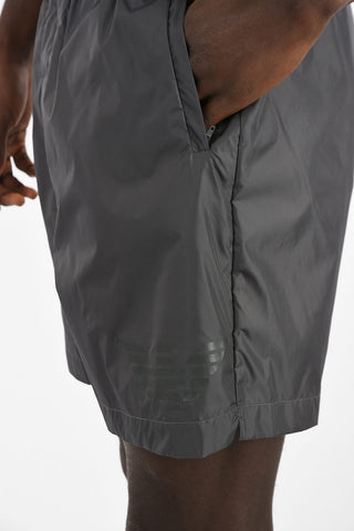 EMPORIO Drawstring Waist Boxer Beachwear With Logo