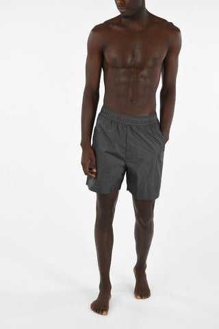 EMPORIO Drawstring Waist Boxer Beachwear With Logo