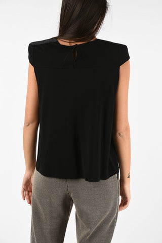 COLLEZIONI Blusa con Strass Sulla Manica