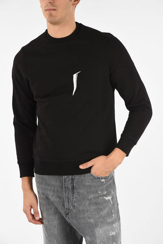 BLACK GOLD crew-neck SNEILB SCISSORS sweatshirt with Logo
