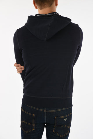 ARMANI JEANS Hooded Slim Fit Sweatshirt 