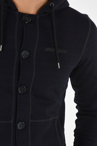 ARMANI JEANS Hooded Slim Fit Sweatshirt 