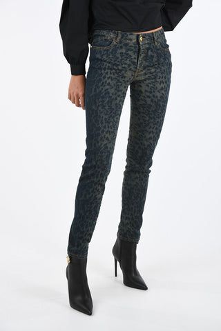 cheetah-print LUXURY skinny fit jeans
