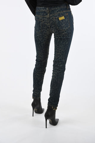 cheetah-print LUXURY skinny fit jeans