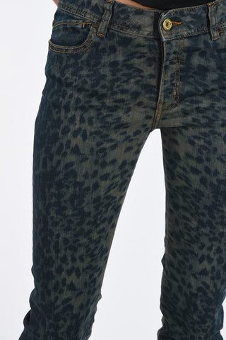 cheetah-print LUXURY skinny fit jeans
