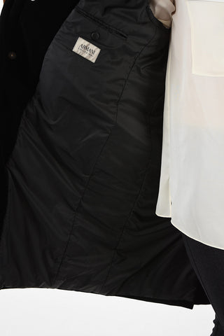 COLLEZIONI velvet Center vent hidden closure Coat