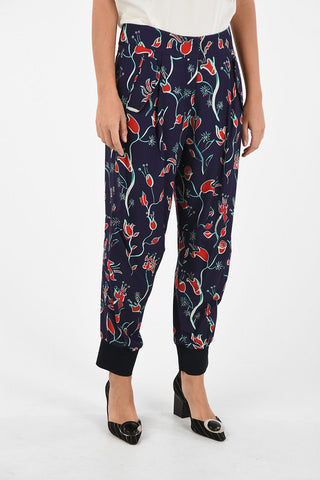 EMPORIO Pantalone wide fit stampa floreale
