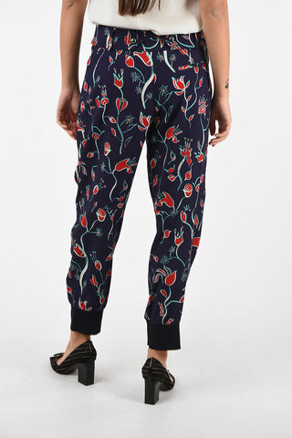 EMPORIO Pantalone wide fit stampa floreale