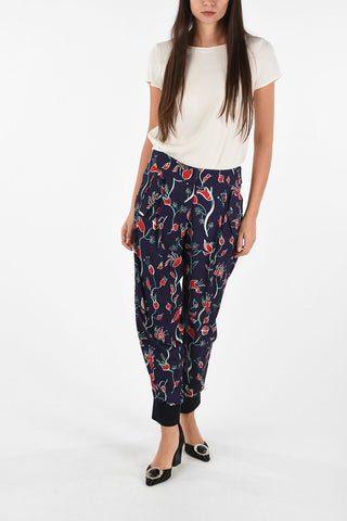 EMPORIO Pantalone wide fit stampa floreale