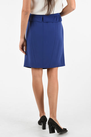 COLLEZIONI above knee Peplum skirt with Zip Closure