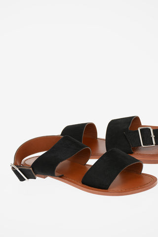 Sandali Open Toe in Cavallino 