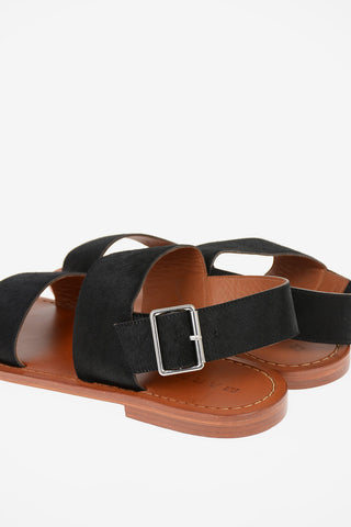 Sandali Open Toe in Cavallino 