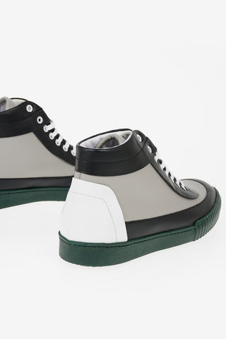 Sneakers Stringate in Pelle