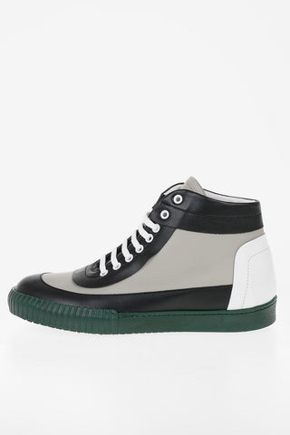 Sneakers Stringate in Pelle