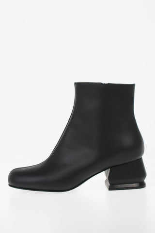 Stivaletti in Pelle Spazzolata 5cm