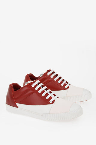 Leather Lace Up Sneakers